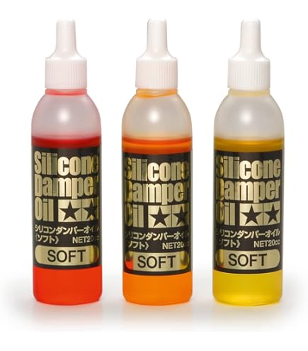 Amazon.com: Tamiya 300053445 Silicone Damper Oil Set Hard 800/900